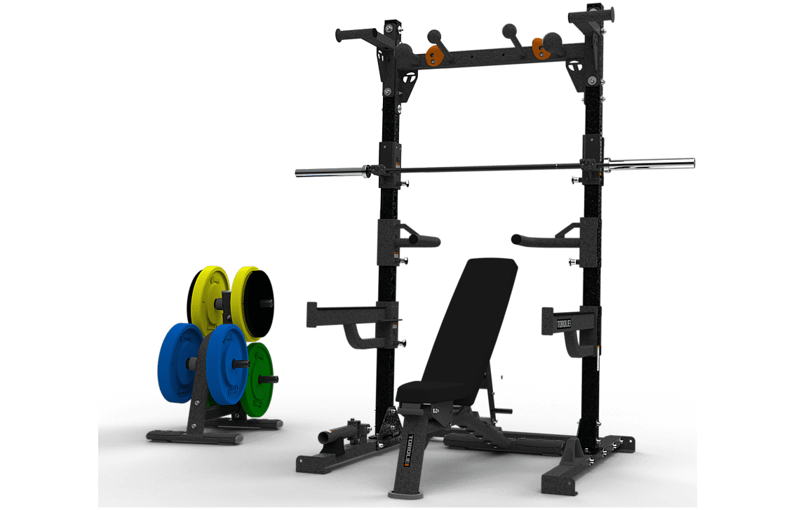 High Squat Rack - Gold Home Gym Package
