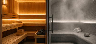 Sauna vs steam room