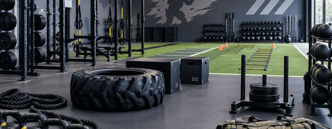 military & tactical fitness facility setup