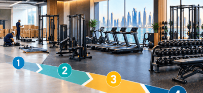 phased gym equipment rollout in Qatar